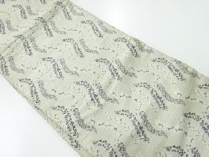 アンティーク　絽藤模様織出し丸帯（材料）